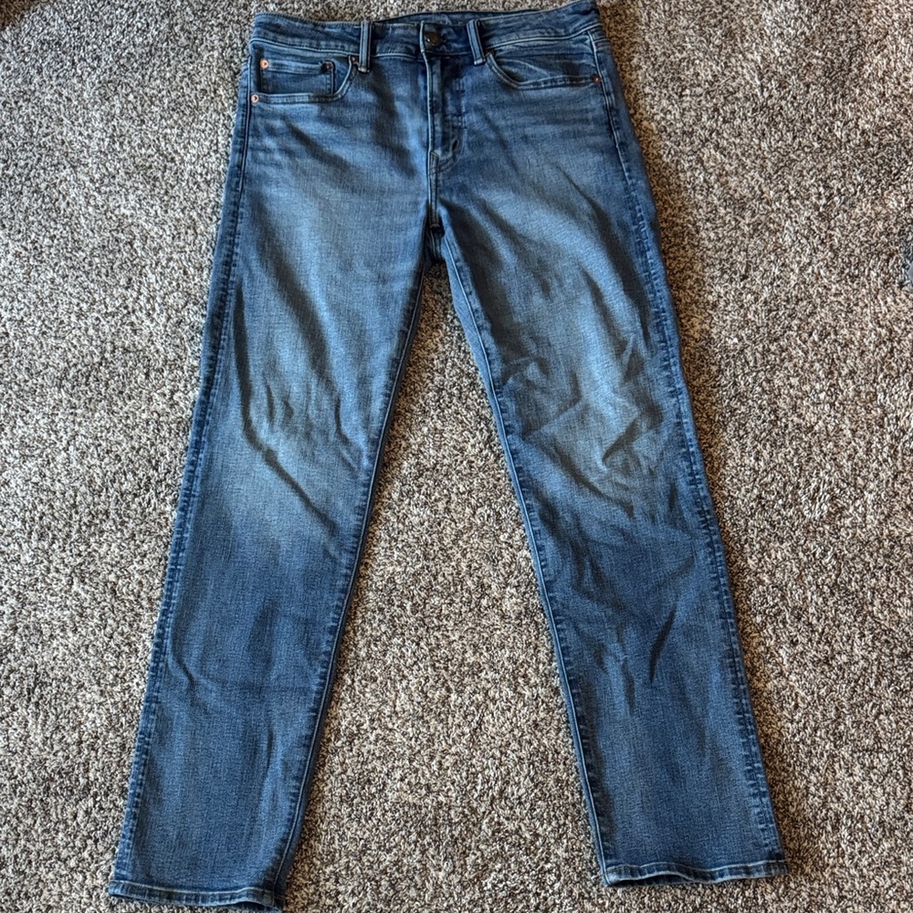 American Eagle Outfitters Dark Blue Straight Jeans